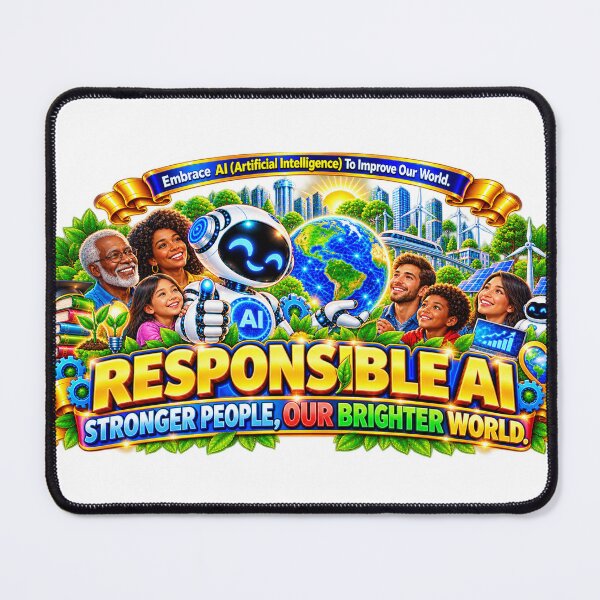 Item preview, Responsible AI Our Brighter World designed and sold by New Wave Artworks .