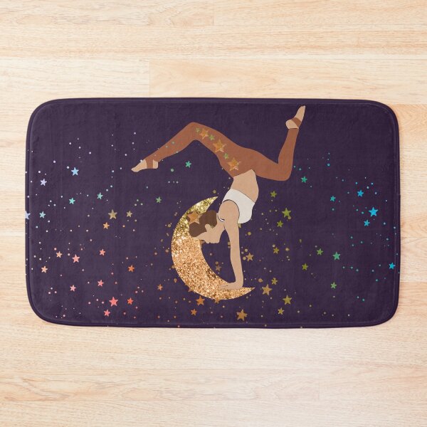 Item preview, Celestial Yoga Crescent Moon Deep Purple Stars Art designed and sold by Ammeluk.