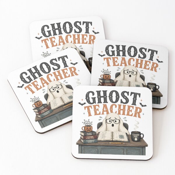 Item preview, Ghost Teacher Desk Workspace Spooky Classroom designed and sold by OliviaHayesArt.