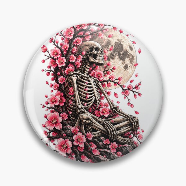 Item preview, Skeleton Under the Cherry Blossom Moon designed and sold by ODDLUME CLUB.