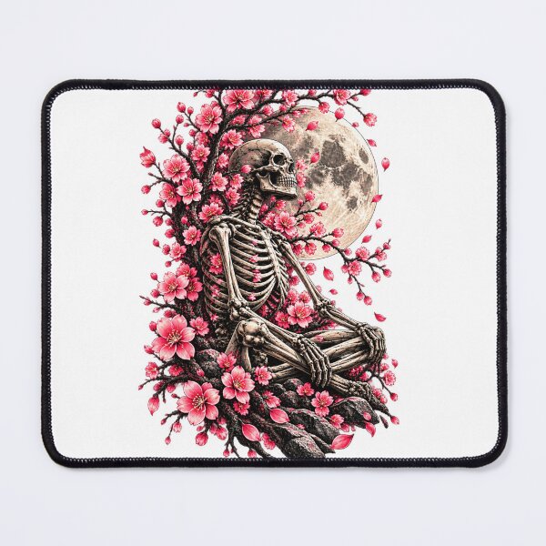 Item preview, Skeleton Under the Cherry Blossom Moon designed and sold by ODDLUME CLUB.