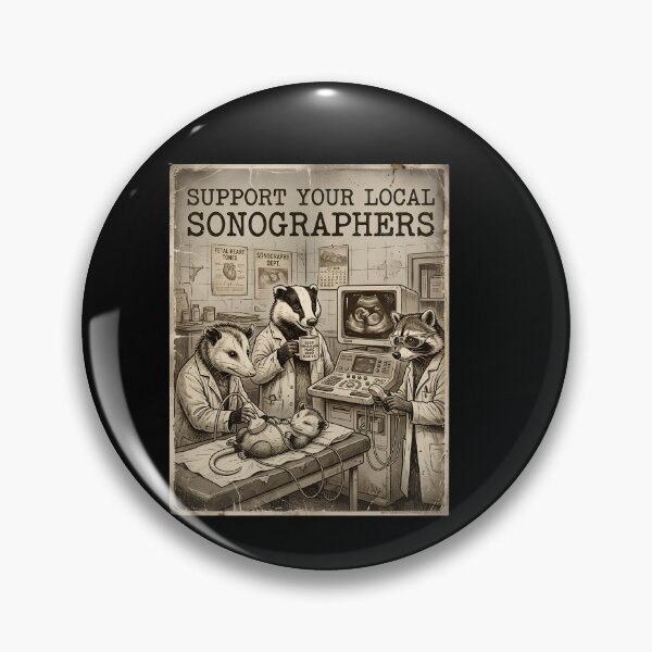 Item preview, Support Your Local Sonographers Funny Ultrasound Animal Crew  designed and sold by w66aboo.