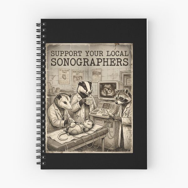 Item preview, Support Your Local Sonographers Funny Ultrasound Animal Crew  designed and sold by w66aboo.