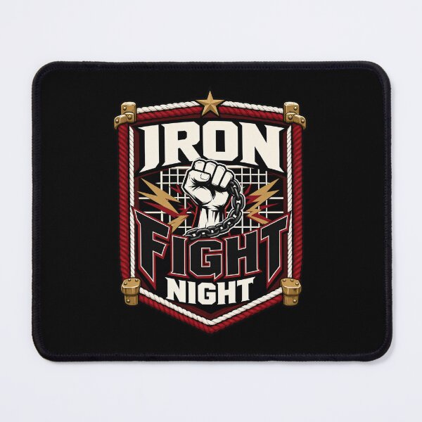 Item preview, Iron Fight Night Heavyweight Wrestling Design designed and sold by Dogy Corgi.