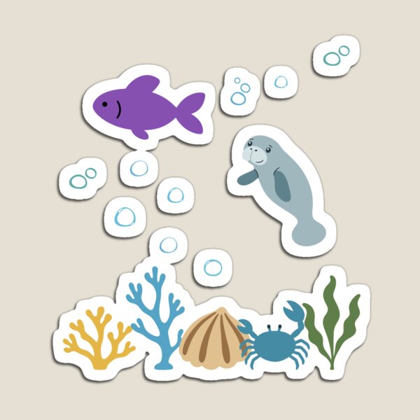 Item preview, Fish, underwater, children, manatee, sea designed and sold by Sir-Freaky.