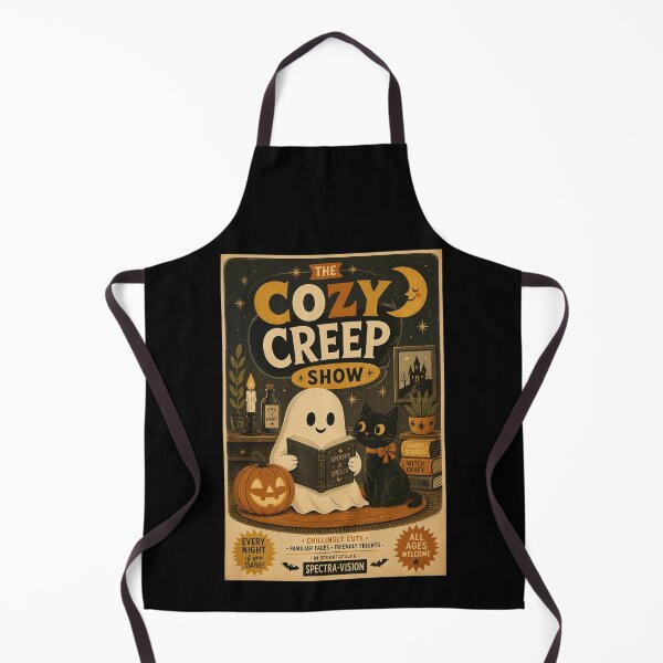 Item preview, Vintage Halloween Poster The Cozy Creep Show designed and sold by ElizabethCoelho.