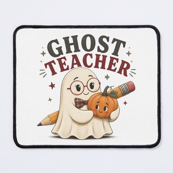 Item preview, Ghost Teacher Apple Classic School Spooky designed and sold by OliviaHayesArt.
