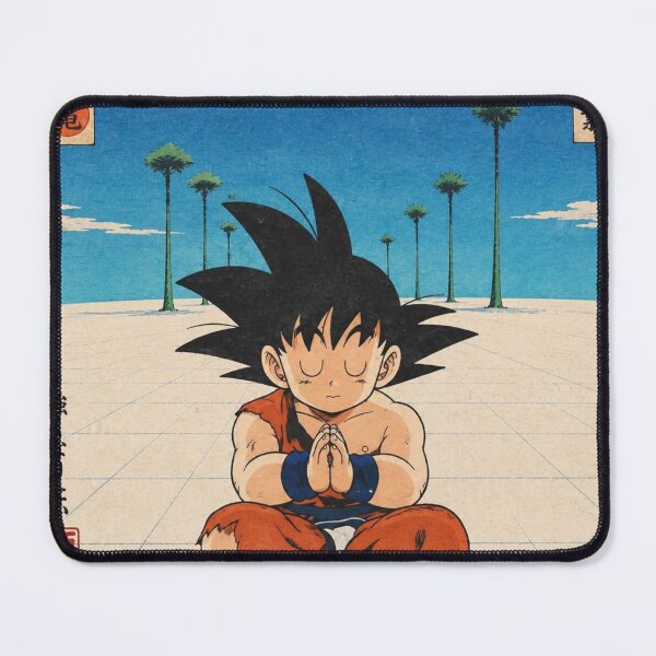 Item preview, Kid Goku Meditating on Kami Lookout Ukiyo-e designed and sold by ShawnMorrisDesigns.