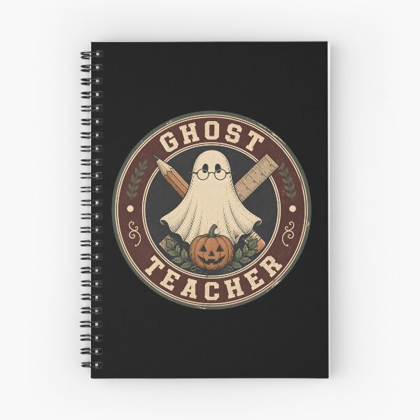 Item preview, Ghost Teacher Badge Vintage School Emblem designed and sold by OliviaHayesArt.