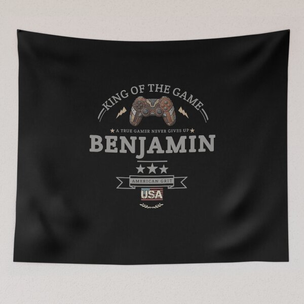 Item preview, Name Of Benjamin With Game Controller For Gamers Fans. designed and sold by KIDS FASHION.