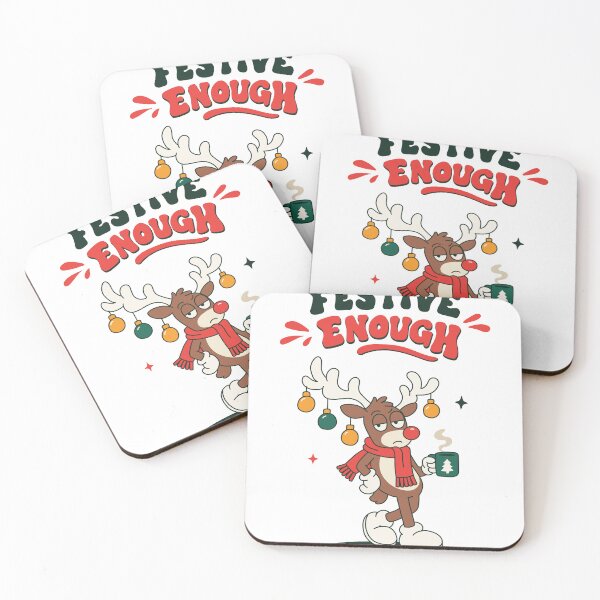 Item preview, Festive Enough | Funny Reindeer Christmas Mascot Holiday Humor designed and sold by MarleneCanto.