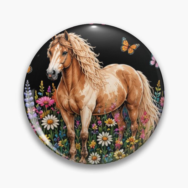 Item preview, Just A Girl Who Loves Horses Boho Floral Horse Girl Wildflower Design designed and sold by elisarasada.