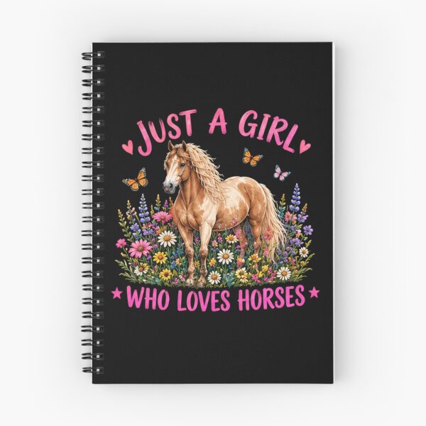 Item preview, Just A Girl Who Loves Horses Boho Floral Horse Girl Wildflower Design designed and sold by elisarasada.