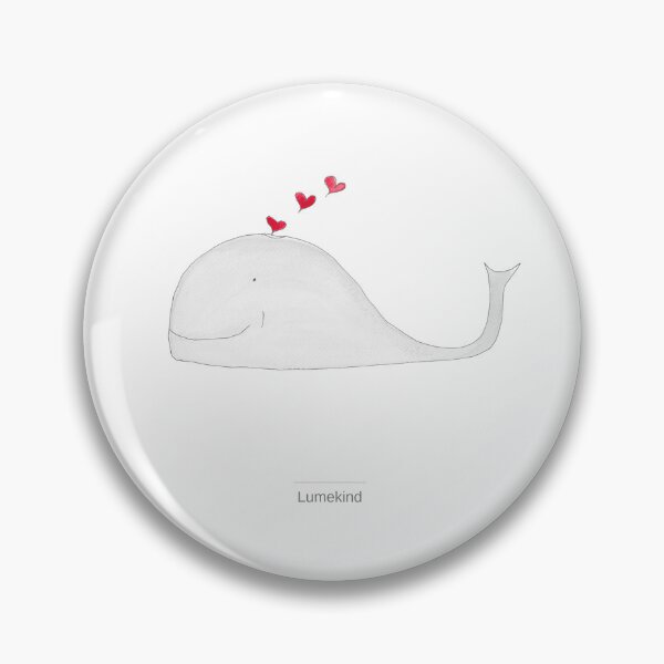 Item preview, Whale with Hearts - Gentle Nursery Watercolor Wall Art designed and sold by lumekind.