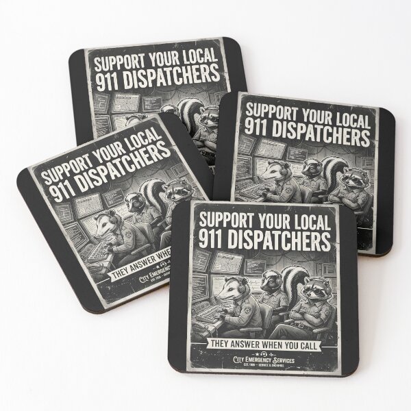 Item preview, Support Your Local 911 Dispatchers Funny Emergency Dispatcher  designed and sold by w66aboo.