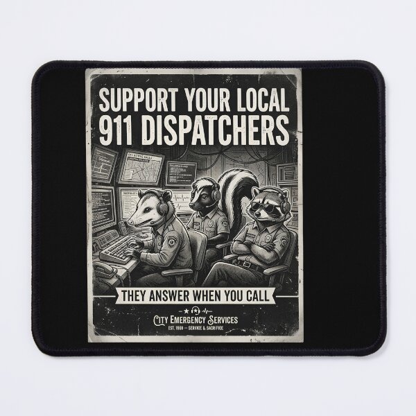 Item preview, Support Your Local 911 Dispatchers Funny Emergency Dispatcher designed and sold by w66aboo.