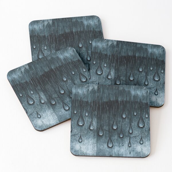 Item preview, Moody Rain Streaks on Dark Window Glass designed and sold by Piotrek0001.