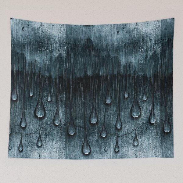 Item preview, Moody Rain Streaks on Dark Window Glass designed and sold by Piotrek0001.