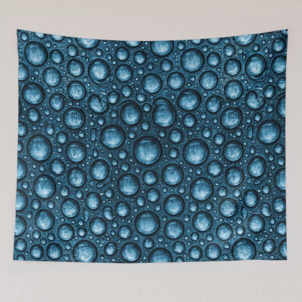 Item preview, Crystal Clear Blue Water Droplets Art designed and sold by Piotrek0001.