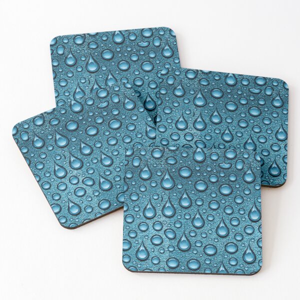 Item preview, Teal Blue Rain Condensation Droplet Pattern designed and sold by Piotrek0001.