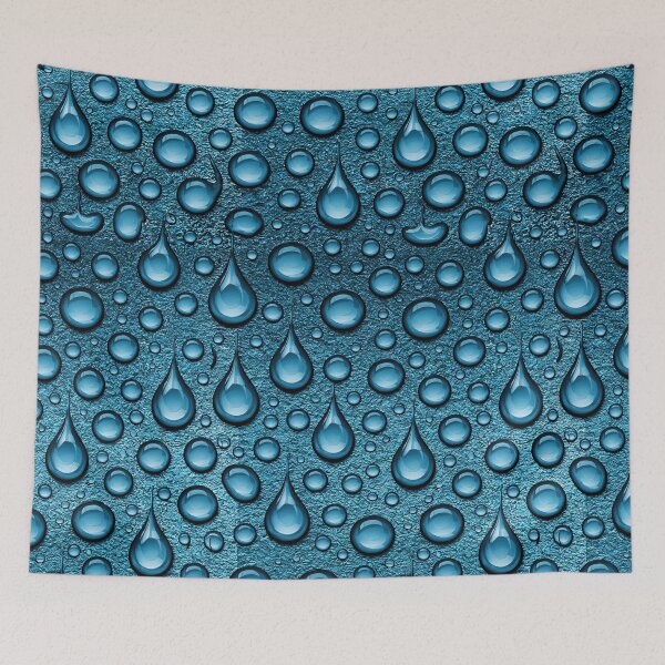 Item preview, Teal Blue Rain Condensation Droplet Pattern designed and sold by Piotrek0001.