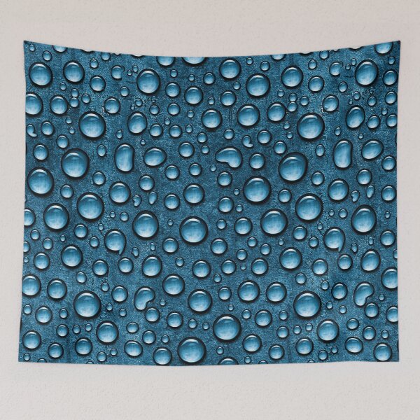 Item preview, Compact Cyan Raindrops on Glass Texture designed and sold by Piotrek0001.