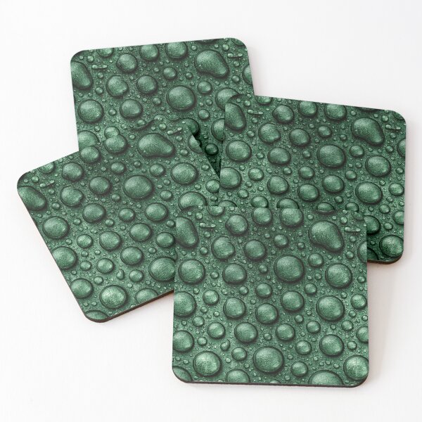Item preview, Forest Green Dew Drops on Glossy Surface designed and sold by Piotrek0001.