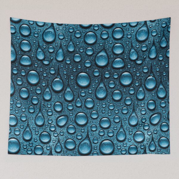 Item preview, Vivid Cerulean Blue Raindrop Surface Pattern designed and sold by Piotrek0001.