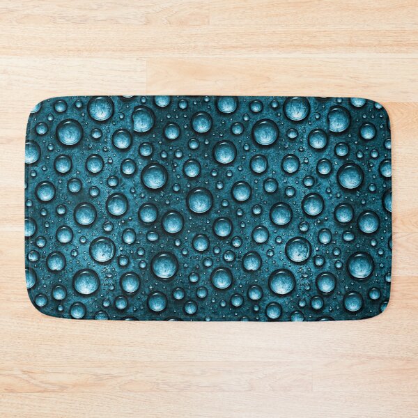 Item preview, Midnight Teal Moisture Droplets Surface Art designed and sold by Piotrek0001.