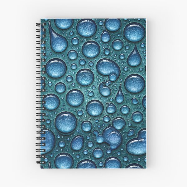 Item preview, Macro Blue Water Beads on Textured Surface designed and sold by Piotrek0001.