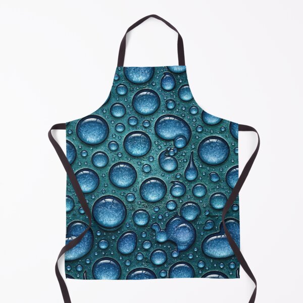 Item preview, Macro Blue Water Beads on Textured Surface designed and sold by Piotrek0001.