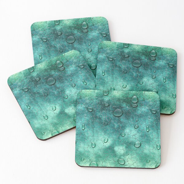Item preview, Turquoise Seafoam Wet Marbled Surface Art designed and sold by Piotrek0001.