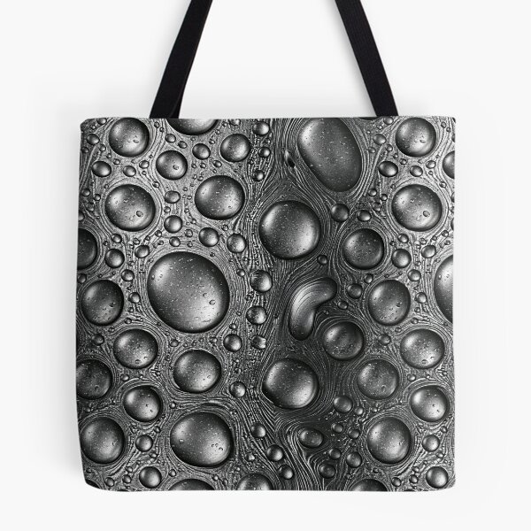 Item preview, Metallic Chrome Water Beads on Dark Steel designed and sold by Piotrek0001.