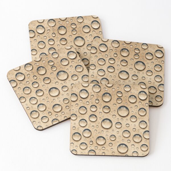 Item preview, Golden Amber Moisture Droplets on Glass designed and sold by Piotrek0001.