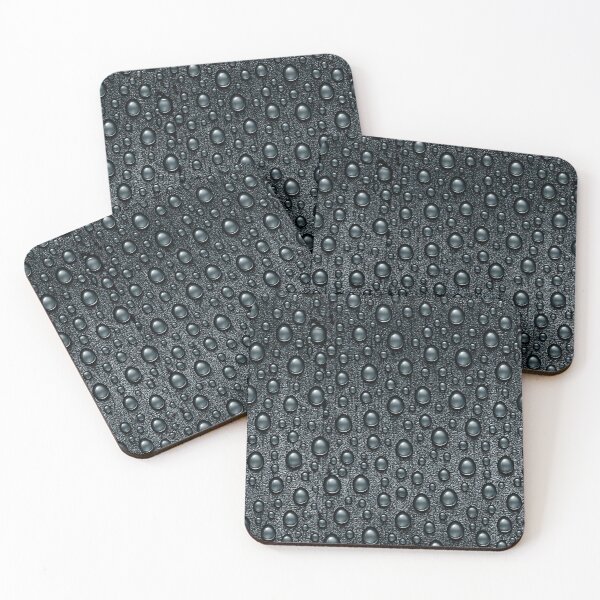 Item preview, Midnight Black Surface with Fresh Water Drops designed and sold by Piotrek0001.