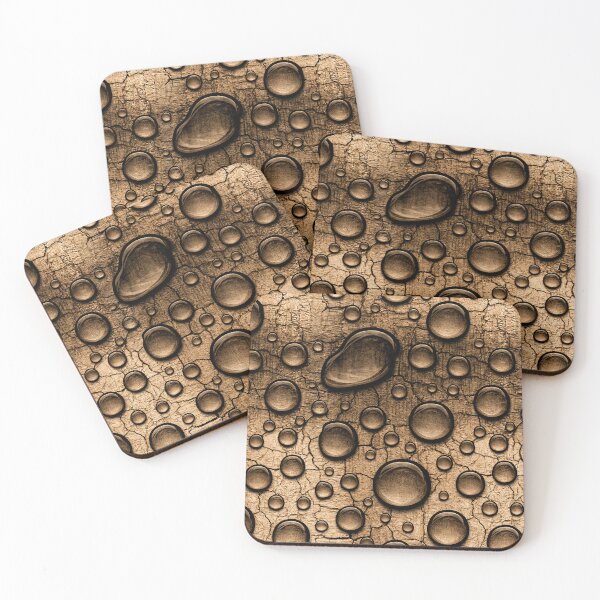 Item preview, Weathered Bronze Wood with Water Droplets designed and sold by Piotrek0001.