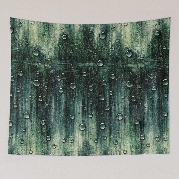 Item preview, Industrial Green Vertical Rain Drip Art designed and sold by Piotrek0001.