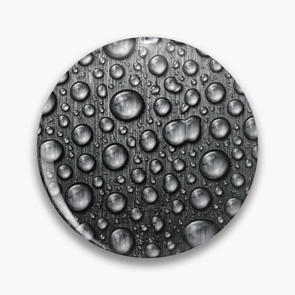 Item preview, Brushed Steel with Clear Water Droplet Beads designed and sold by Piotrek0001.