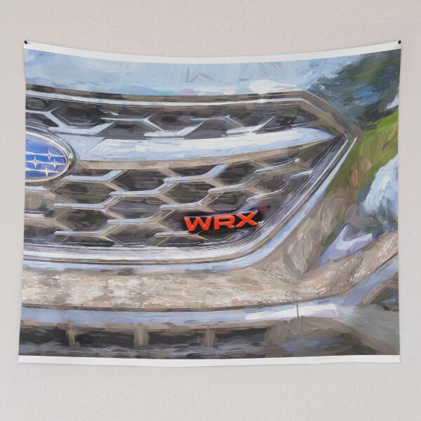 Item preview, 2026 WRX Crystal Black Silica Technical Blueprint Car Poster designed and sold by RichFrancoCars.