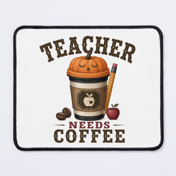 Item preview, Teacher Needs Coffee Pumpkins Autumn School designed and sold by RoyesButler.
