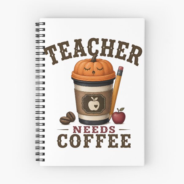 Item preview, Teacher Needs Coffee Pumpkins Autumn School designed and sold by RoyesButler.