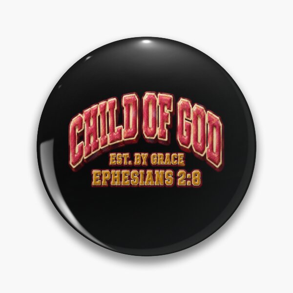 Item preview, Child of God Varsity Shirt – Est. by Grace Ephesians 2:8 Christian Tee designed and sold by VitalPress.