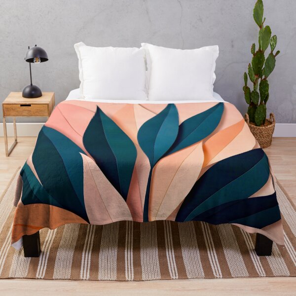 Item preview, Modern Abstract Leaves Composition designed and sold by Vicky Brago-Mitchell®.