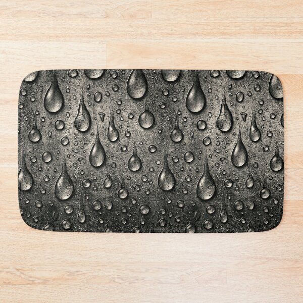 Item preview, Silver Grey Vertical Water Drips on Steel designed and sold by Piotrek0001.