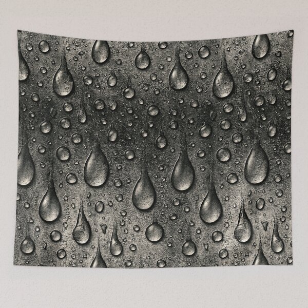 Item preview, Silver Grey Vertical Water Drips on Steel designed and sold by Piotrek0001.