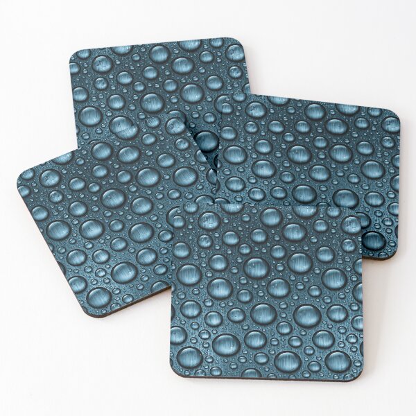 Item preview, Dark Navy Blue Wet Condensation Pattern Art designed and sold by Piotrek0001.