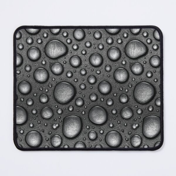 Item preview, Monochrome Dark Silver Raindrop Beads Art designed and sold by Piotrek0001.
