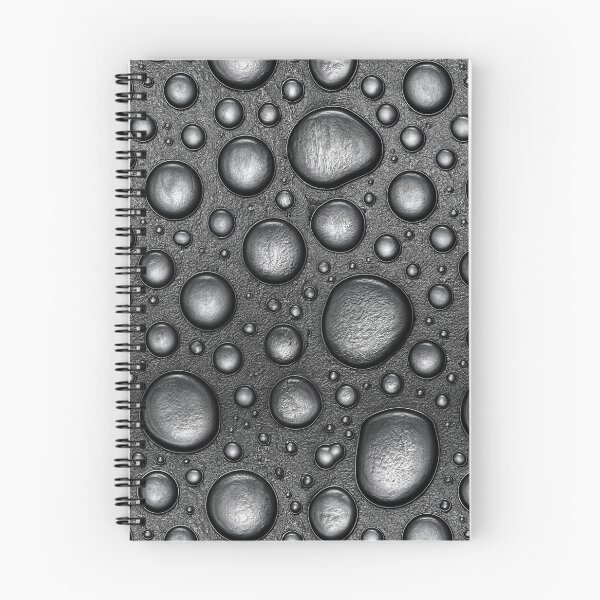 Item preview, Monochrome Dark Silver Raindrop Beads Art designed and sold by Piotrek0001.