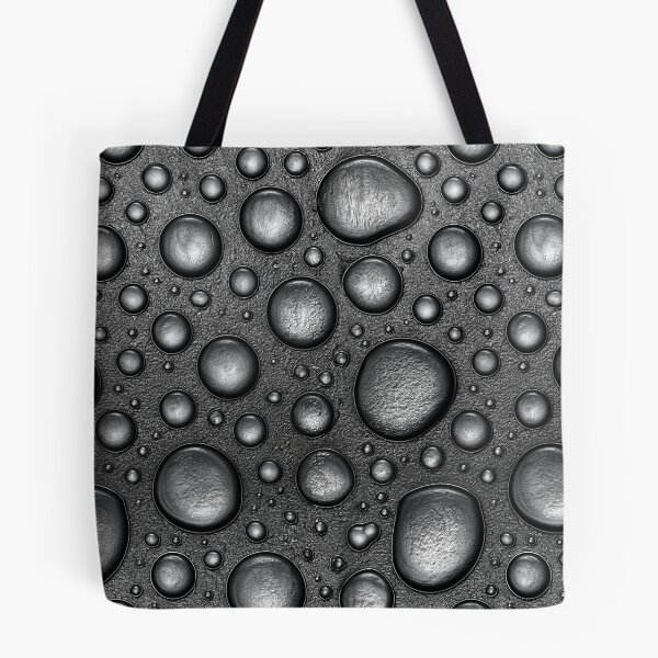 Item preview, Monochrome Dark Silver Raindrop Beads Art designed and sold by Piotrek0001.