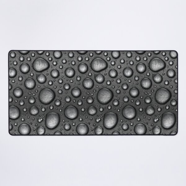 Item preview, Monochrome Dark Silver Raindrop Beads Art designed and sold by Piotrek0001.